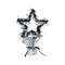 Beistle Star Gleam N Shape Centerpiece 11 1 By 2" Silver - 12 Pack (1 Per Card)
